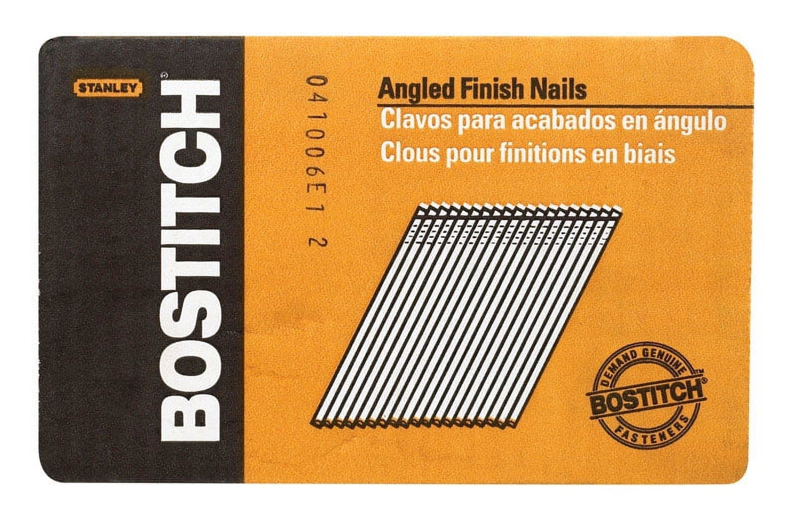 Bostitch 11/4" 15 Ga. Angled Strip Finish Nails Smooth Shank 3655 pk