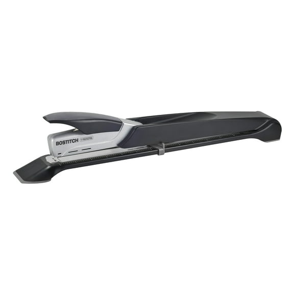 Bostitch 12.5" Long Reach Stapler, 25-Sheet Capacity, Black/Silver
