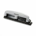 thumbnail image 1 of Bostitch 12-Sheet EZ Squeeze Three-Hole Punch, 9/32" Holes, Black/Silver, Each, 1 of 3