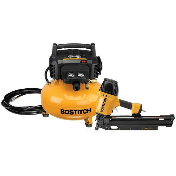 Bostitch 21 Pneumatic Framing Nailer Compressor And Hose Combo Kit