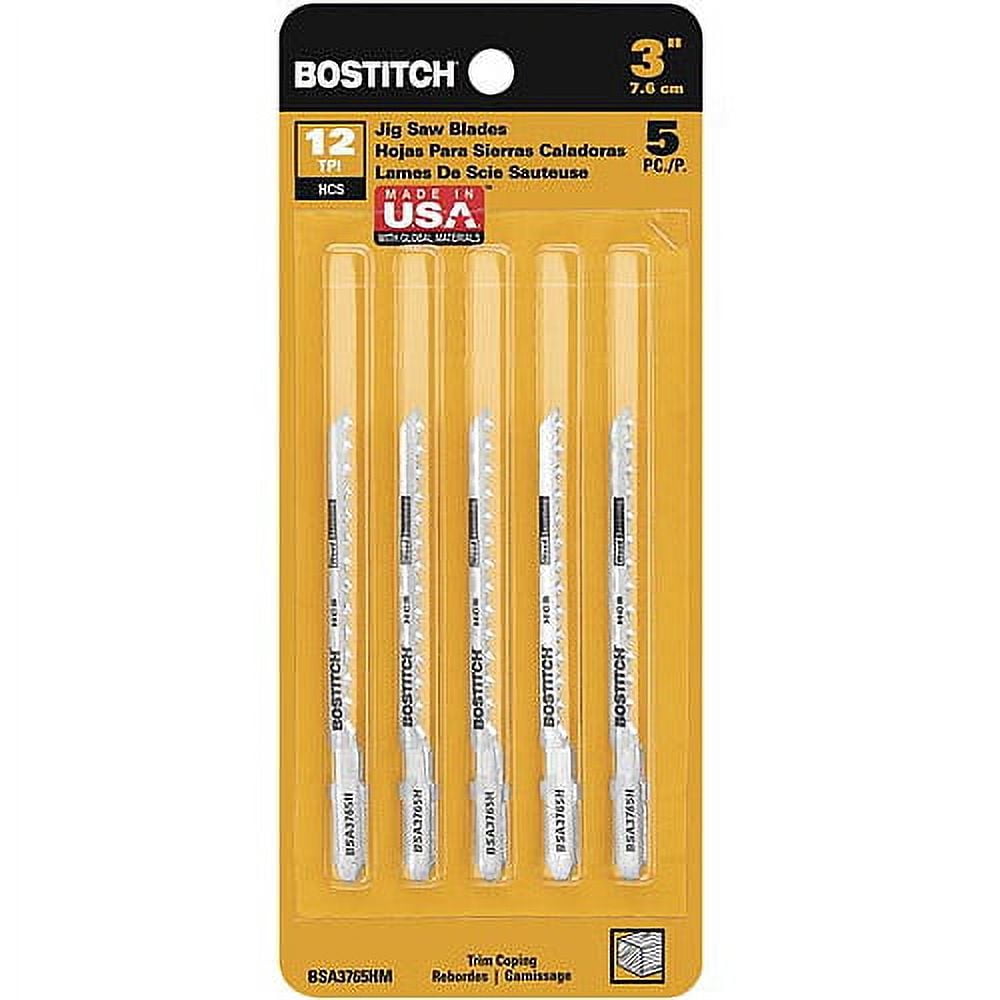 Bostitch 3" 12 Tpi Trim Coping Jig Saw Blade, 5Pack BSA3765HM