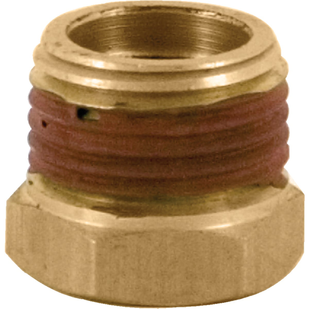 Bostitch 3/8 In. x 1/4 In. NPT Hex Brass Reducer Bushing Adapter 38M-14F