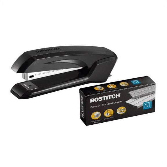 Bostitch® Ascend Stapler With Antimicrobial Protection, 6-11/16", Black
