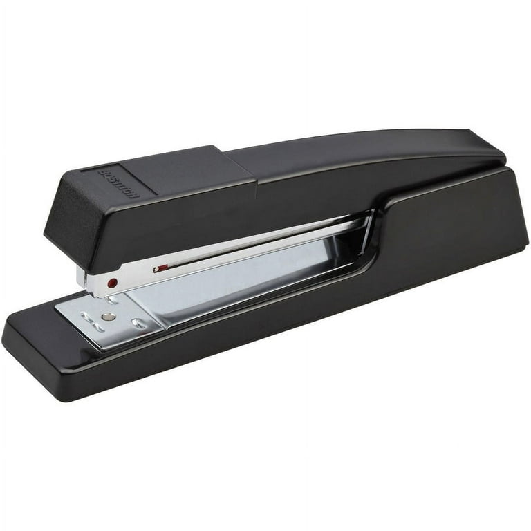 Desktop Plastic Full Strip Stapler, 20-Sheet Capacity, Black Desktop Plastic Full Strip Stapler, 20-Sheet Capacity, Black