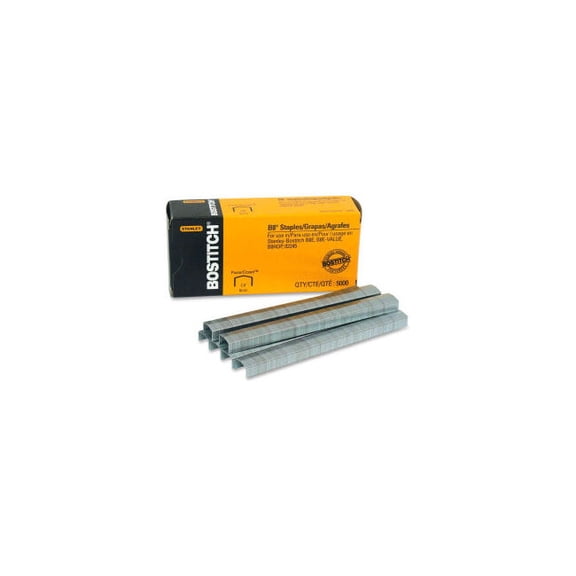 Bostitch B8 PowerCrown Premium Staples, 1/4" Leg Length, 5000 Staples per Box