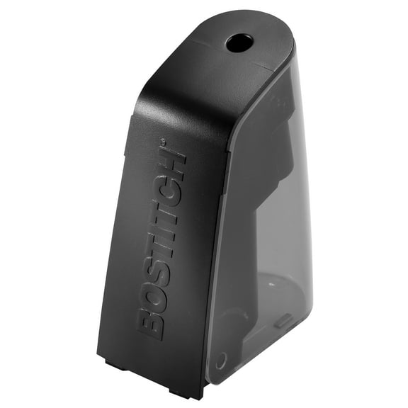Bostitch Battery Pencil Sharpener, Hinged Tray, Colored Pencil Compatible, Black (BPS2-BLACK)