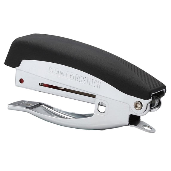 Bostitch Deluxe Hand Held Stapler, 20 Sheets, Black/Chrome