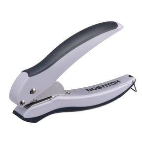 Bostitch EZ Squeeze 1 Hole Punch, 10 Sheet Capacity, Reduced Effort
