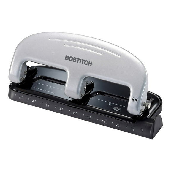 Bostitch EZ Squeeze™ 3 Hole Punch, 20-Sheet Capacity, Reduced Effort