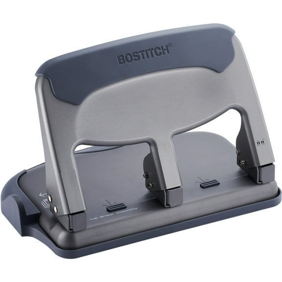 Bostitch EZ Squeeze 40 Sheet 3-Hole Punch, Antimicrobial Coating, Heavy Duty (HP40AM)
