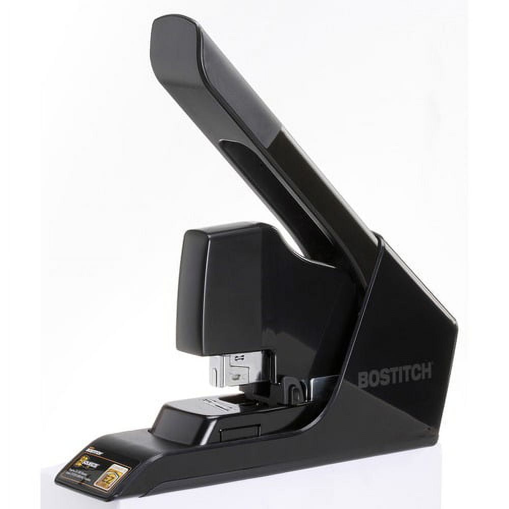 Bostitch EZ Squeeze Antimicrobial Heavy Duty Stapler - 130 Sheets Capacity - 210 Staple Capacity - Full Strip - 1 Each - Black Bostitch EZ Squeeze Antimicrobial Heavy Duty Stapler - 130 Sheets Capacity - 210 Staple Capacity - Full Strip - 1 Each - Black