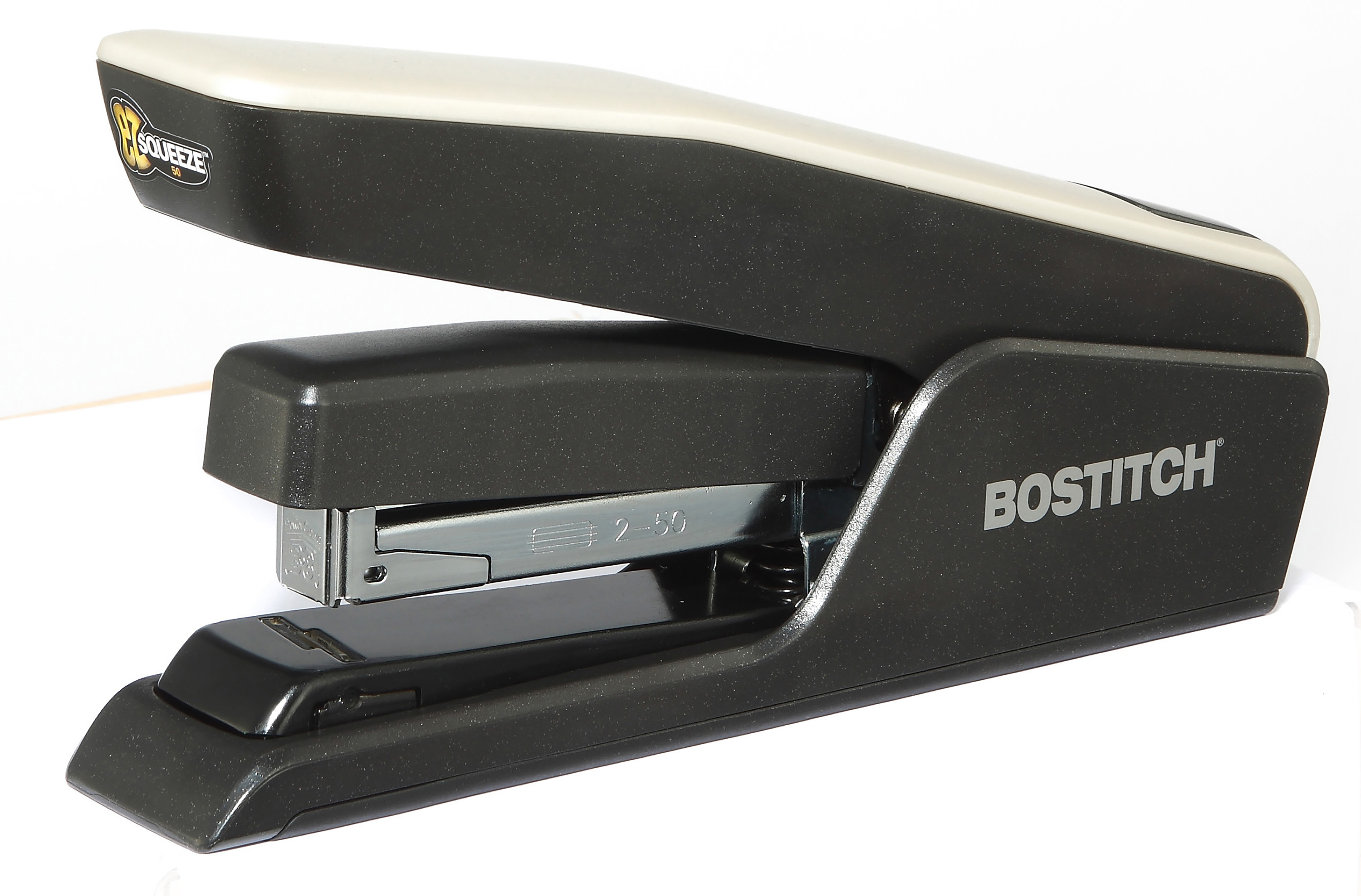 Bostitch EZ Squeeze Heavy Duty Stapler, 50 Sheet Capacity, Black
