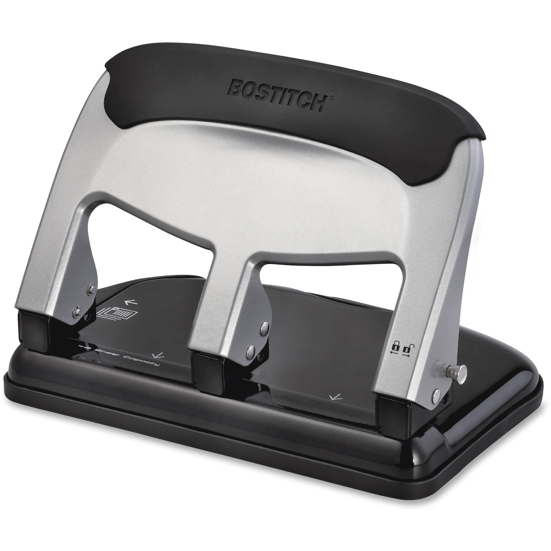 Bostitch Office EZ Squeeze 40-Sheet 3-Hole Punch, Heavy-Duty