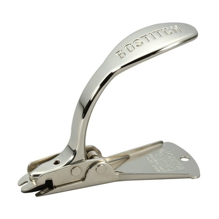 Bostitch Heavy Duty/Carton Staple Remover Metal - Chrome - Staple Shield - 1 Each