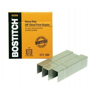 Bostitch Heavy Duty Premium Staples, 5/8 inch Leg Length Staples, 1,000 Staples
