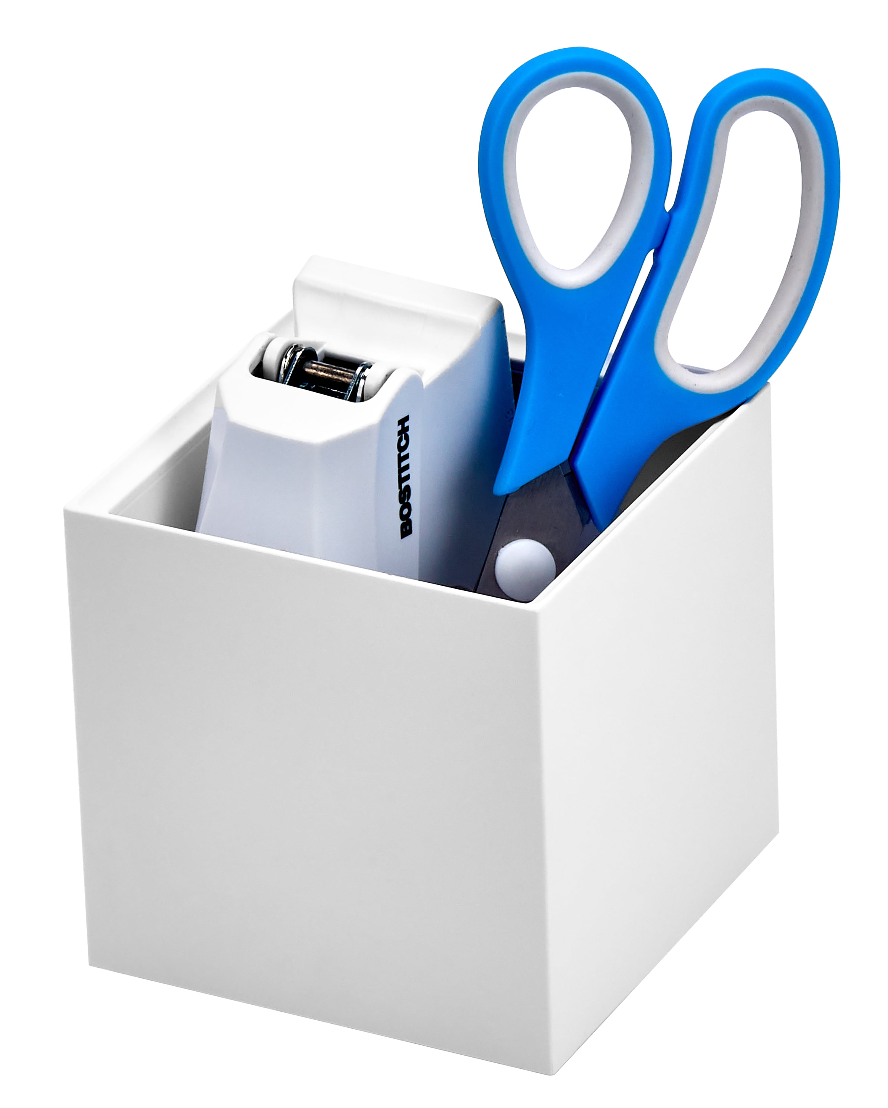 Bostitch Konnect Pencil Cup Desk Organizer, Pen Cup, White