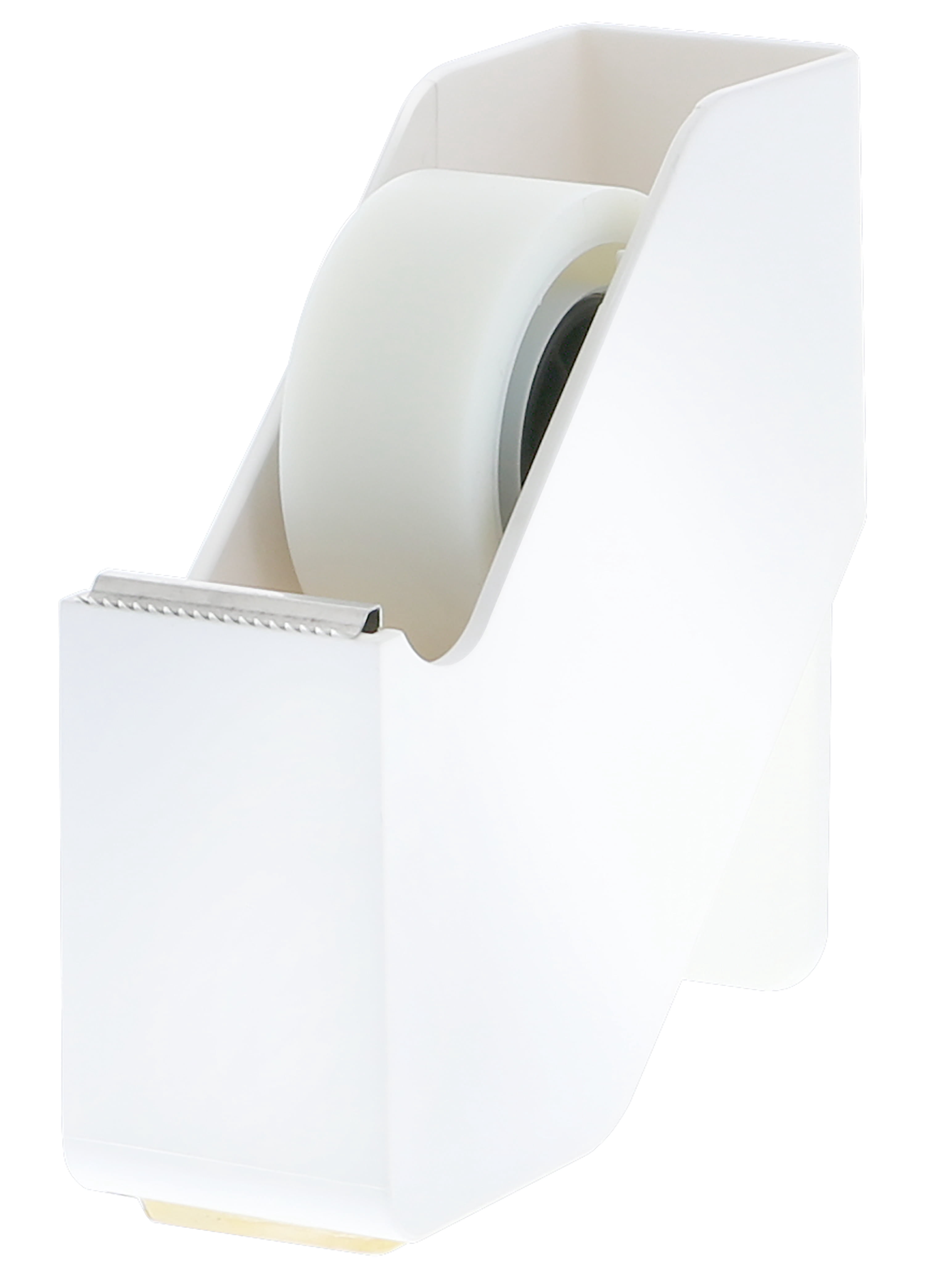 Bostitch Konnect™ Tape Dispenser with Premium Single-sided Tape, Sticks to Desk, White (KT-TAPE-WHITE)