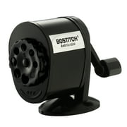 Bostitch Metal Manual Pencil Sharpener, Hand Crank, Fits 8 Pencil Sizes, Black