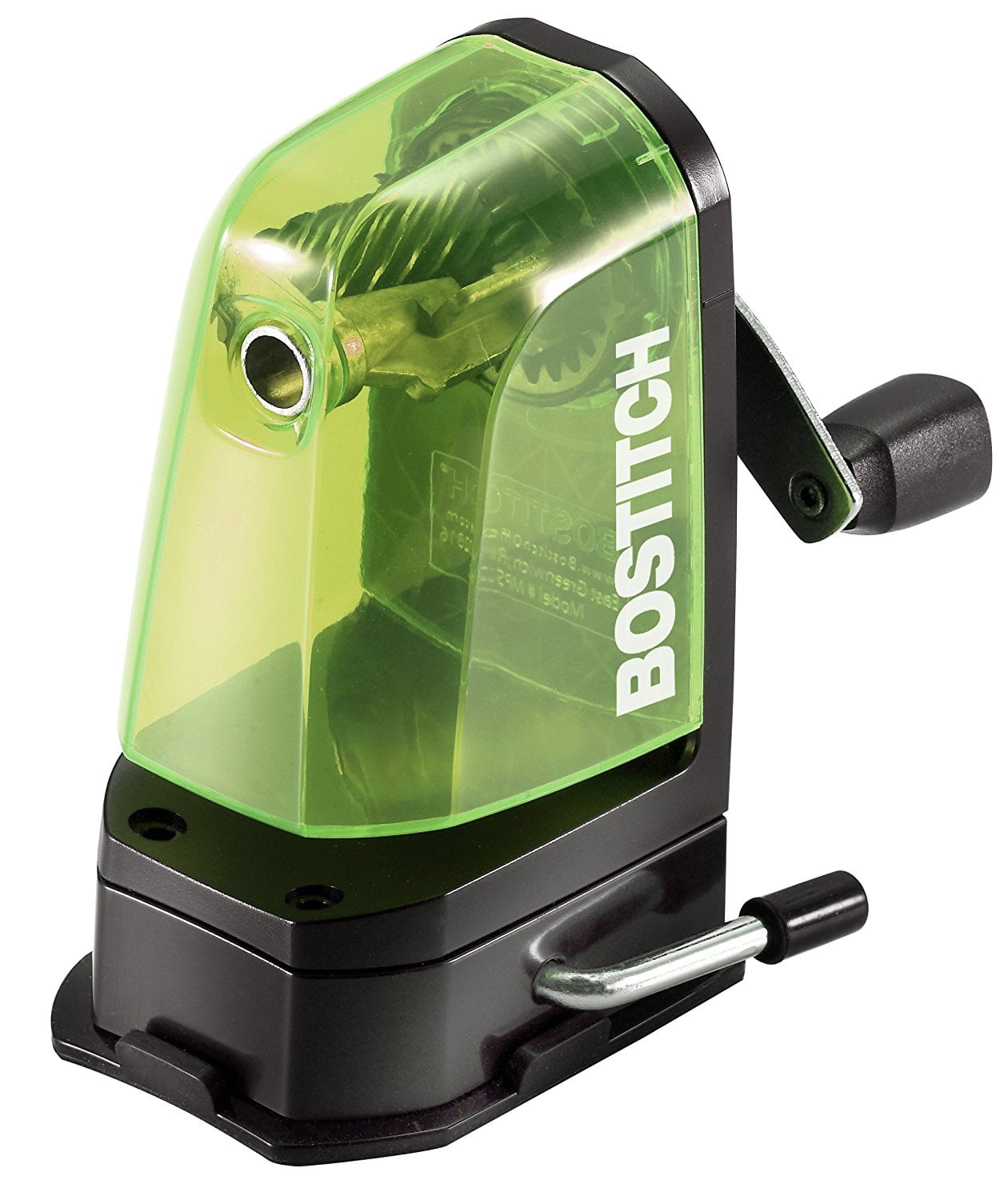 Bostitch Multi Mount Manual Kids Pencil Sharpener, Green