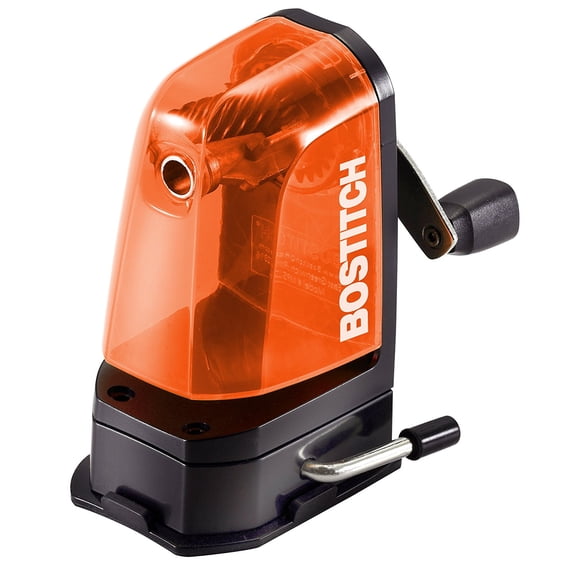 Bostitch Multi Mount Manual Kids Pencil Sharpener, Orange