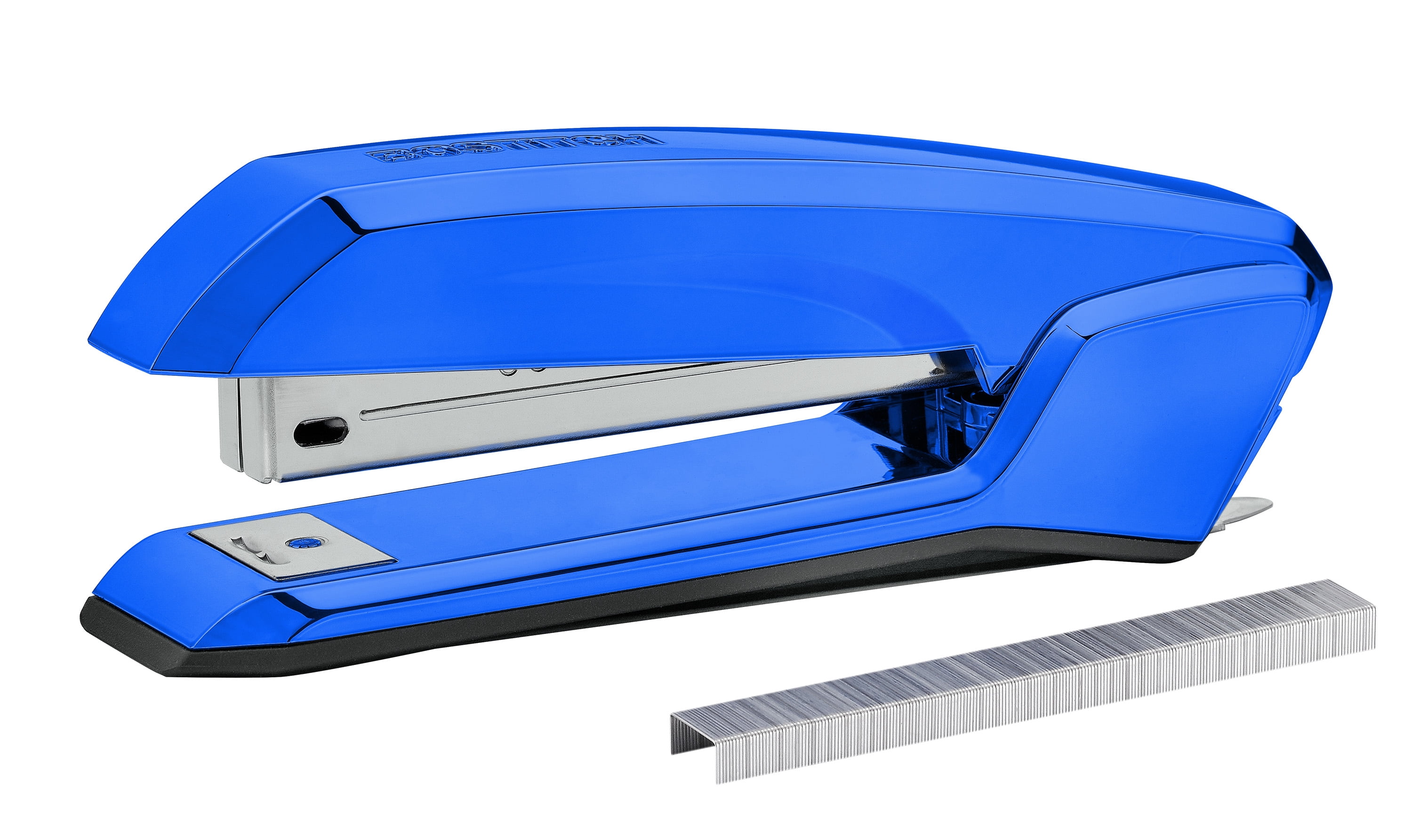 Bostitch Office Ascend 3 in 1 Stapler with Integrated Remover & Staple Storage, 20 Sheet Capacity, Metallic Blue