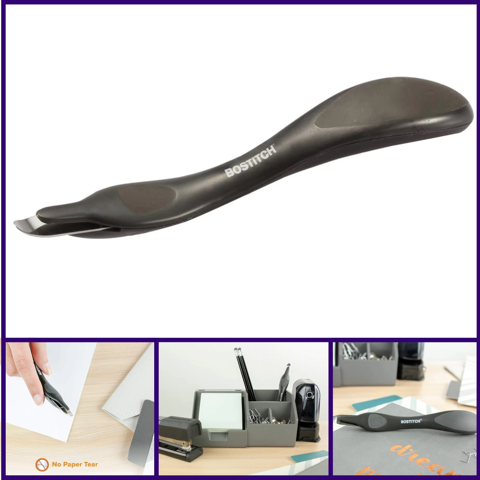 Bostitch Office Professional Magnetic Easy Staple Remover, Black (40000M-Blk)