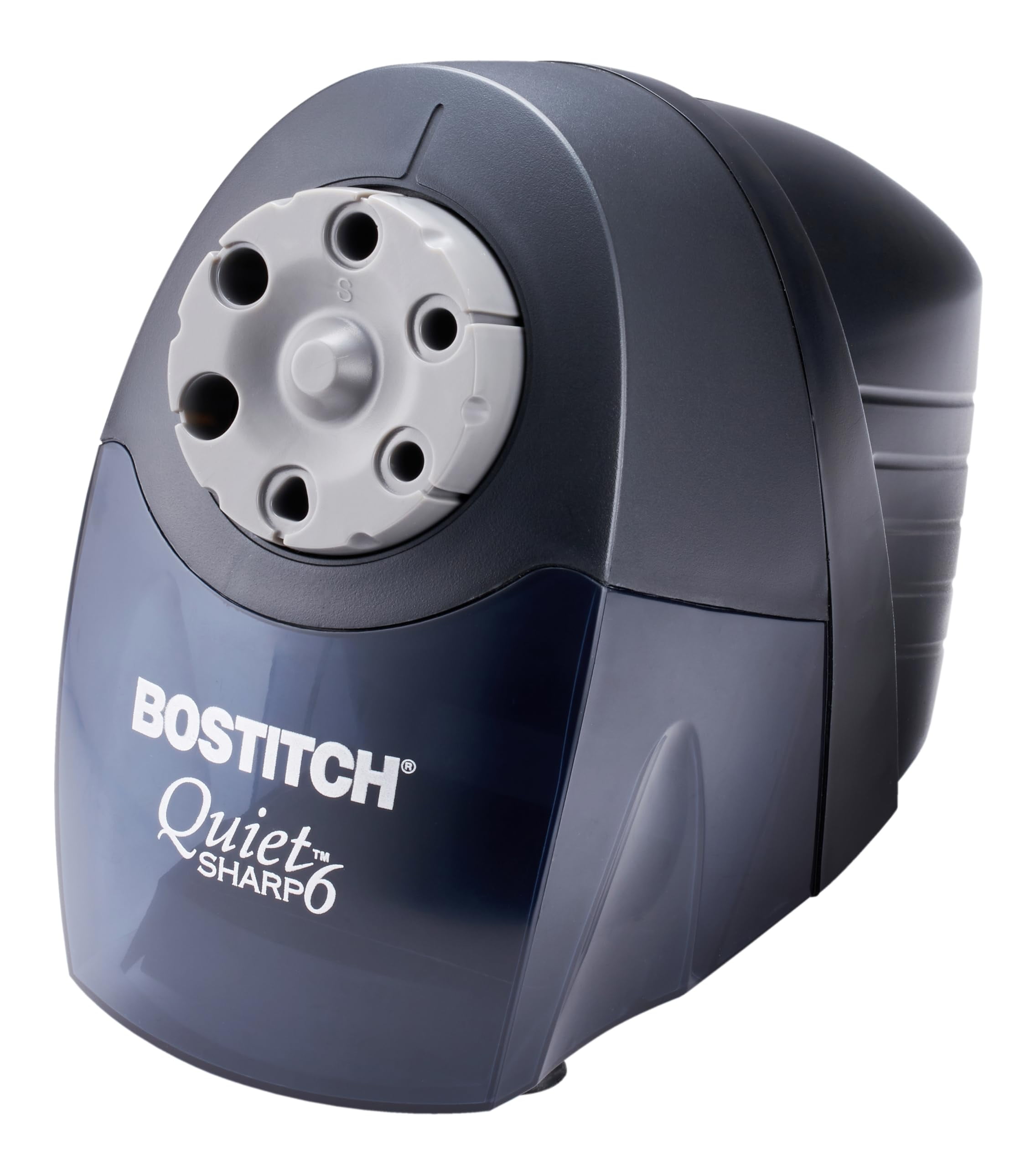 Bostitch Office QuietSharp 6 Electric Pencil Sharpener, Heavy Duty Classroom Sharpener, Perfect for Classroom and Homeschool Use, Black