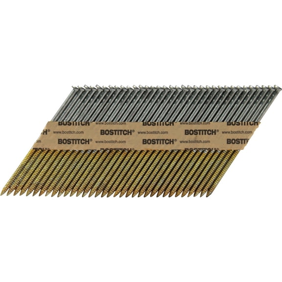 Stanley Bostitch 2607885 33 deg 11 Gauge Nails with Angled Strip Ring Shank, 3 in. x 0.12 in. Dia. - Pack of 2,000