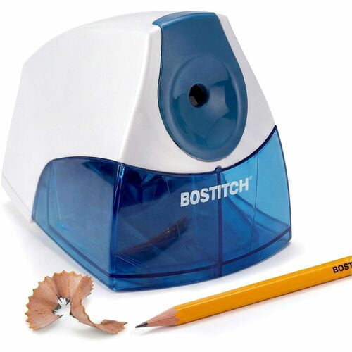 Bostitch Personal Electric Pencil Sharpener, Desktop, Helical, 4.3" Height x 4" Width, Blue, Silver (EPS4BLUE) | 10-Pack (10 Total)