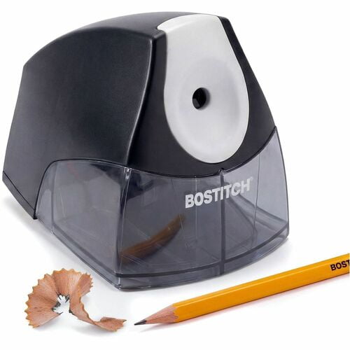 Bostitch Personal Electric Pencil Sharpener, Desktop, Helical, 4" Height x 3.5" Width x 5" Depth, Black, Silver (EPS4BLK) | 10-Pack (10 Total)