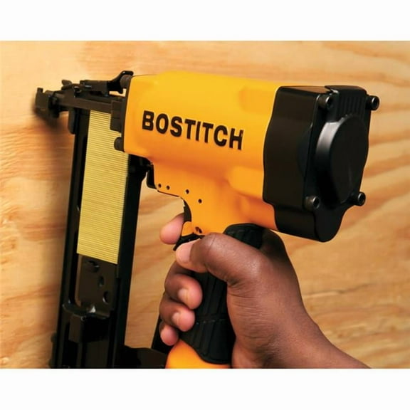 Bostitch  Pneumatic 16 Gauge Construction Stapler Kit, Yellow