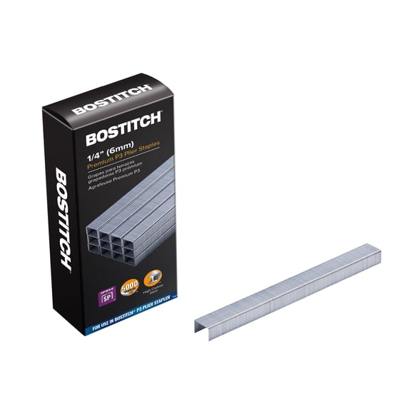 Bostitch Premium Staples for Plier Stapler, 5,000 Total Staples