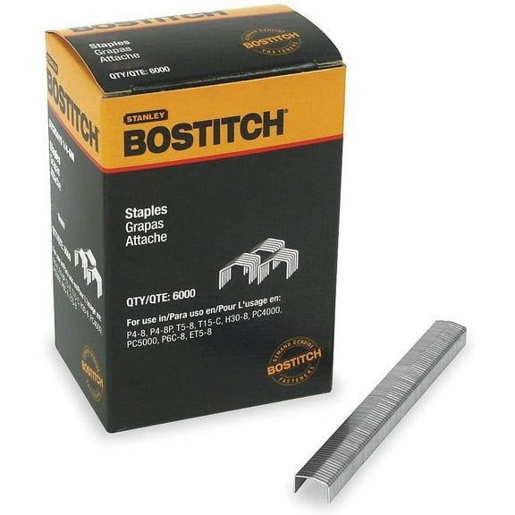 Bostitch Power Crown Heavy Duty Staples STCR50193/8 - Heavy-Duty 3/8 Crown Staple - 5000 Pack, 7/16" x 3/8"