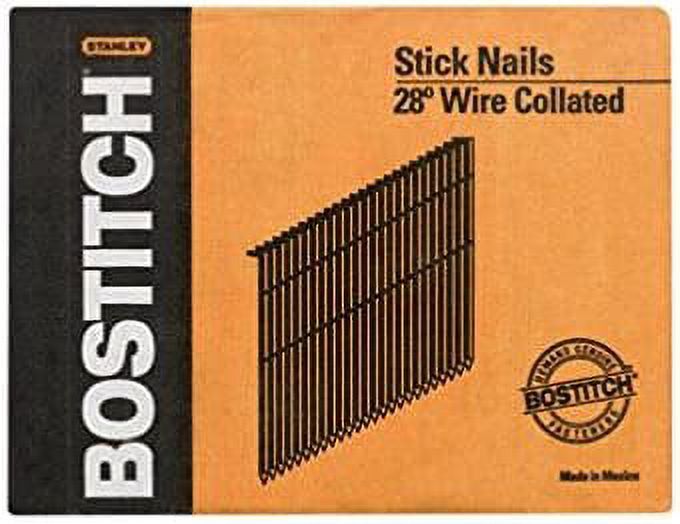 Bostitch Stanley S10D-FH 3" Smooth Shank 28 Wire Collated Stick Framing Nails - image 1 of 1