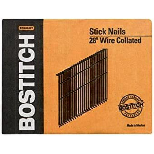 Bostitch Stanley S10D-FH 3" Smooth Shank 28 Wire Collated Stick Framing Nails