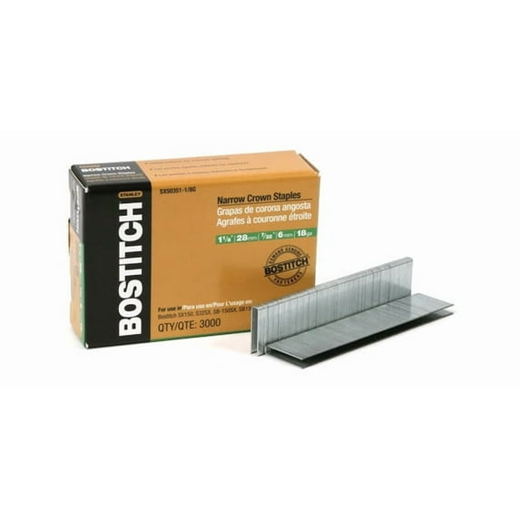 Bostitch Stanley SX50351-1/8G 1-1/8" Galvanized Staples 3,000 Count