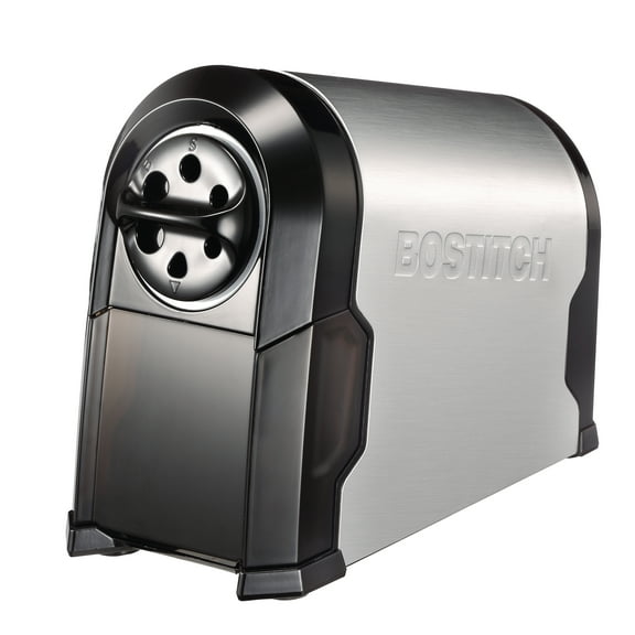 Bostitch Super Pro Glow Commercial Electric Pencil Sharpener, Black/Silver