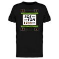 thumbnail image 1 of Boston 1788 Typography Art T-Shirt Men -Image by Shutterstock, Male x-Large, 1 of 2