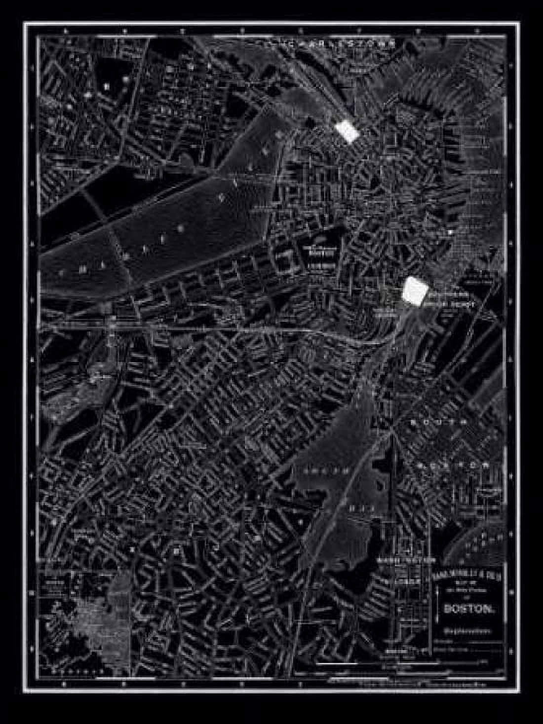 Boston 1895 Canvas Art - 1895 Vintage Map (18 x 24)