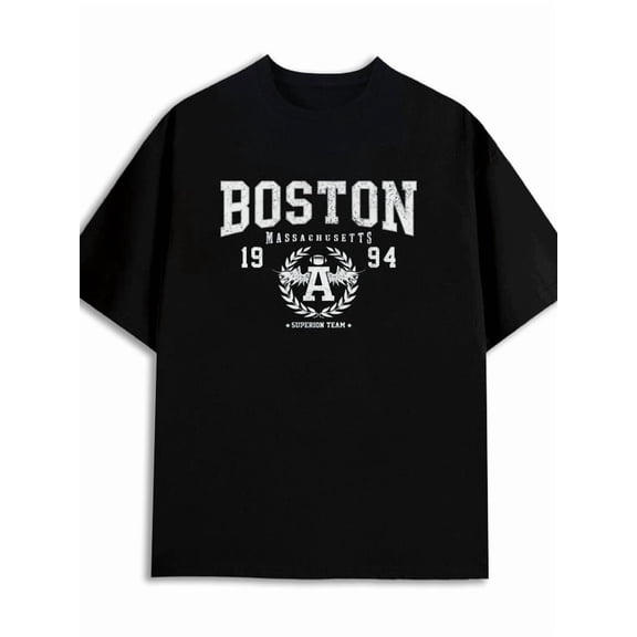 Boston 1994 Tee 180G 100% Cotton 180G 100% Cotton men high quality graphic limited edition black Funny Unisex Shirt Cotton tshirts Casual Unisex Shirt Short Sleeve tshirts new years gifts