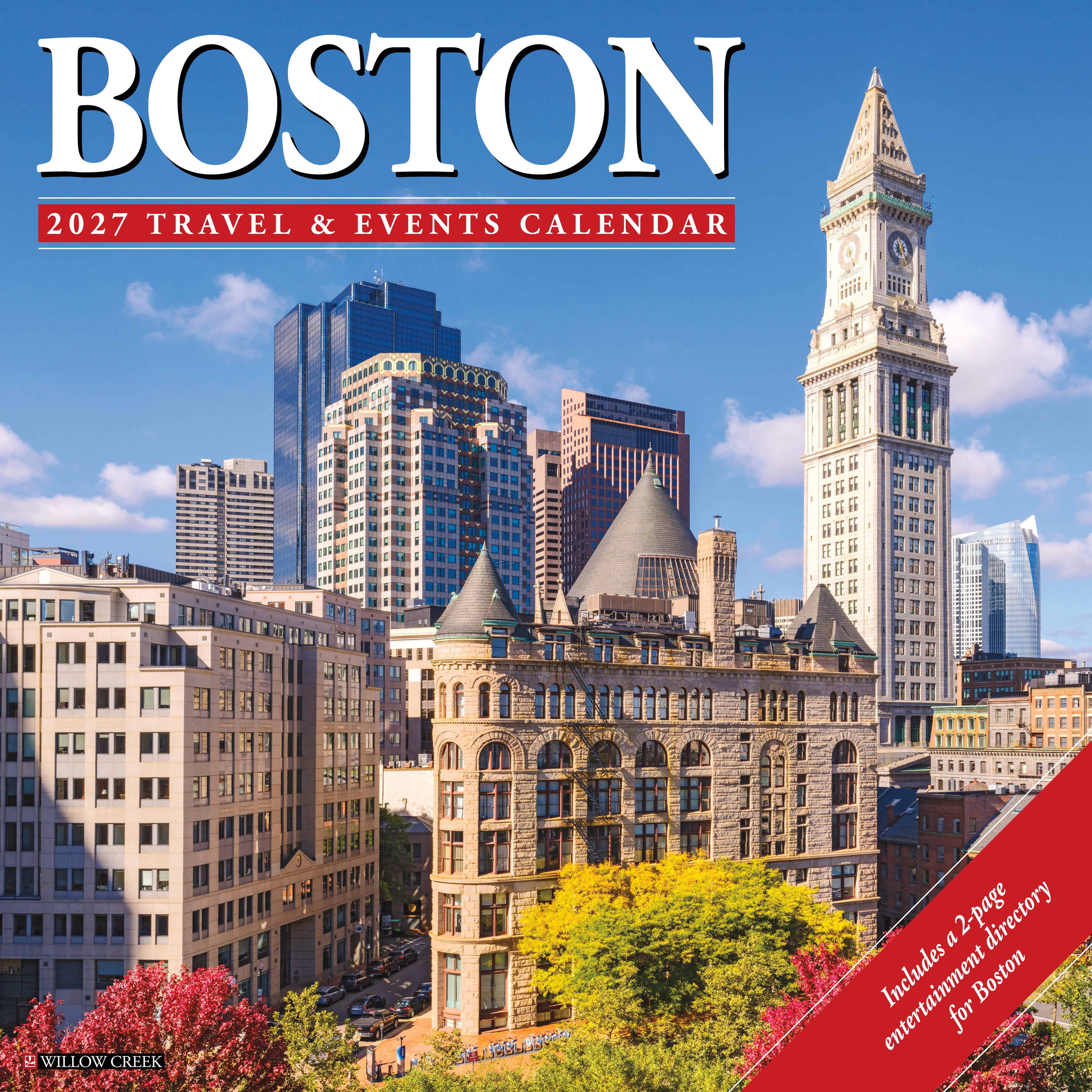 Willow Creek Press, Boston 2027 Wall Calendar