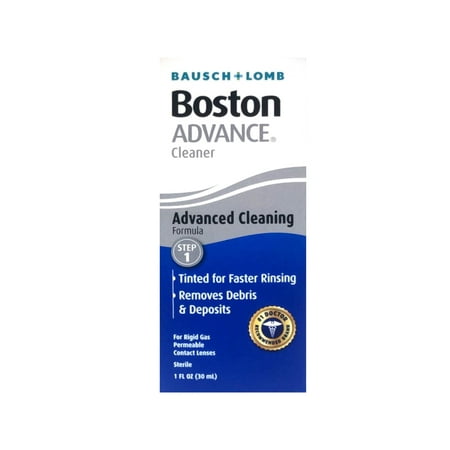 Boston Advance Cleaner Step 1 Advanced Cleaning Formula for Rigid Gas Permeable Lenses, 1 fl oz