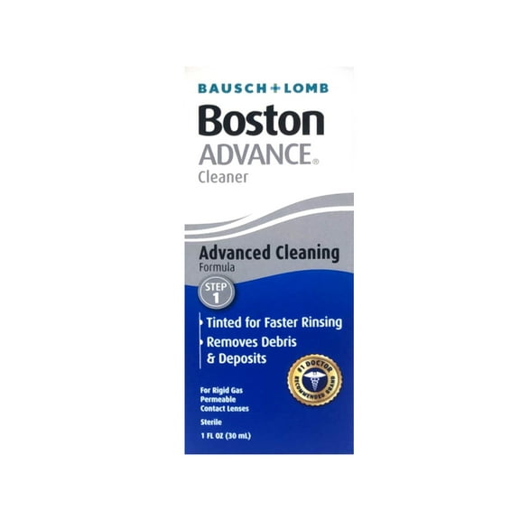 Boston Advance Cleaner Step 1 Advanced Cleaning Formula for Rigid Gas Permeable Lenses, 1 fl oz
