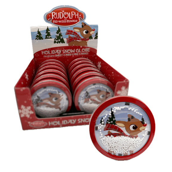 Boston America Rudolph Metal Snow Globe 12-Count 1.5 oz