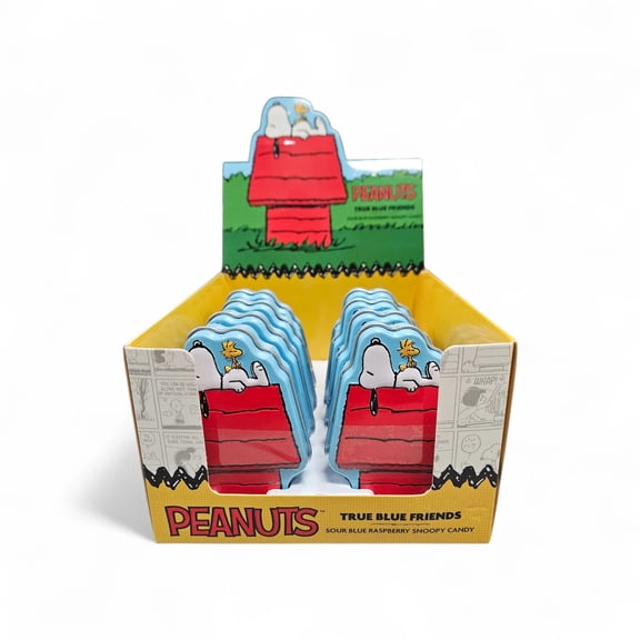 Boston America Snoopy Candy Snoopy and Woodstock Sour Blue Raspberry Flavored 12-Count 0.9 oz