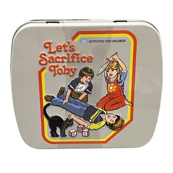 Boston America - Steven Rhodes Warped Childhood Candy Tin - LET'S SACRIFICE TOBY (Raspberry Sours)