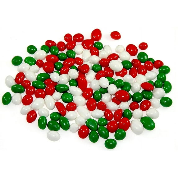 Boston Baked Beans Holiday Edition - Festive Boston Baked Beans in Christmas Colors - Red White Green Boston Baked Beans 5 Pound (80 Ounce) By CandyKorner