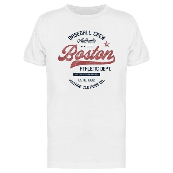 Boston Baseball T-Shirt Men -Image by Shutterstock, Male x-Large