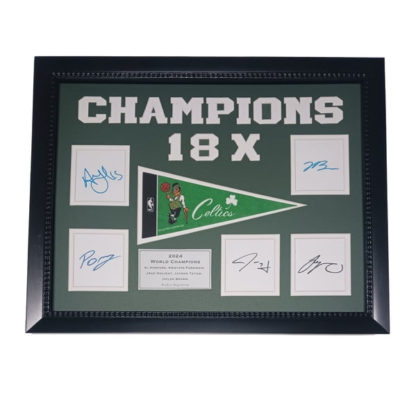 Boston Basketball 18x Champs 14x18 replica frame