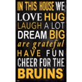 thumbnail image 1 of Boston Bruins 11" x 19" In This House Sign, 1 of 1